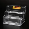 1 Pcs Desktop Business Card Holder Multi-layer Plastic Transparent Desk Shelf Box Storage 4