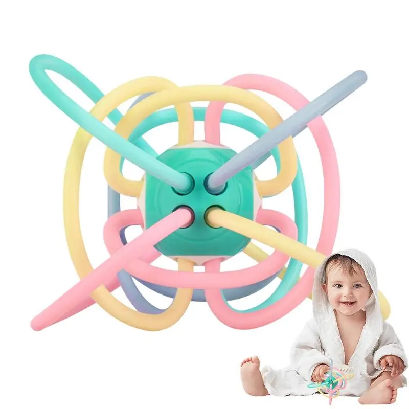 

Baby Manhattan Ball Sensory Teething Toy For Baby Toddler Sensory Teething Rattle For Intellectual And Cognitive Developments