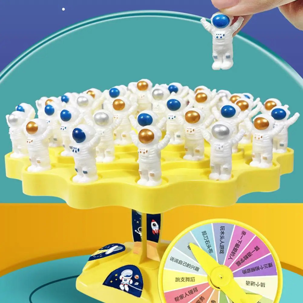 

Balance Tree Game Stackable Balance Tree Toy Game Educational Balancing Astronaut Kids Board Interaction Parent-child Game N2Y6