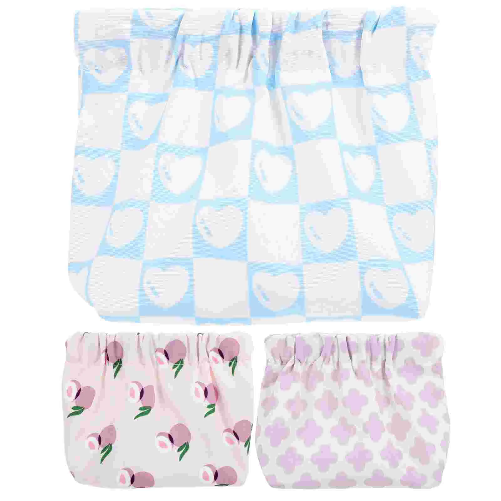 

3pcs Cosmetics Bags Women Cosmetics Storage Bag Portable Lipstick Pouches Small Makeup Bags