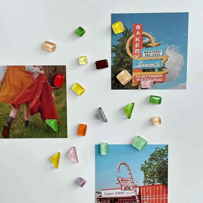 Charming Irregular Glass Figure Magnets for Home and Office Decor