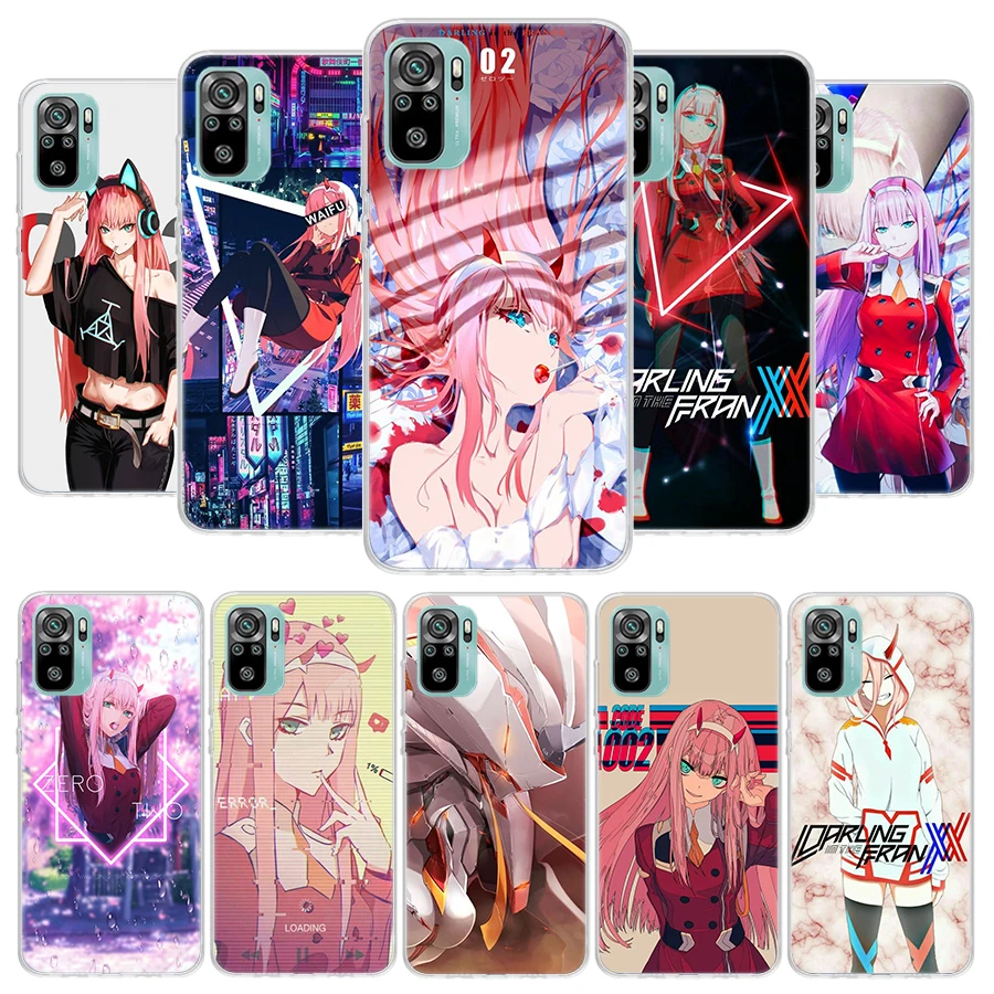 ZERO TWO 002 Darling In The Franxx Cover Phone Case for Xiaomi Redmi 10C 10A 10 9C 9A 9 9T 12 12C 8 8A 7 7A 6 6A S2 K20 K30 K40