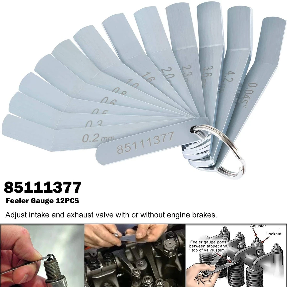 TMFeelerGaugeJakeBrakeToolSetEngineIntakeandExhaustValve