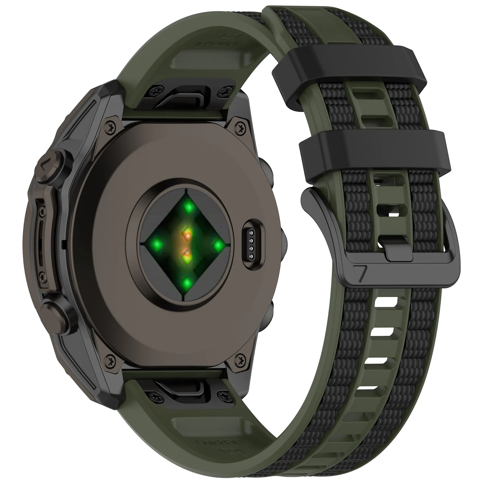 Silicone Quick Fit Sports Strap, 22mm & 26mm, for High-Performance Watches