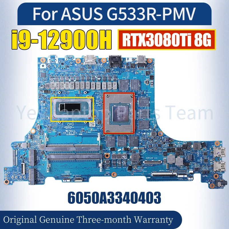 

6050A3340403 материнская плата для ноутбука ASUS G533R-PMV RTX3080Ti 8G 100% протестированная материнская плата для ноутбука