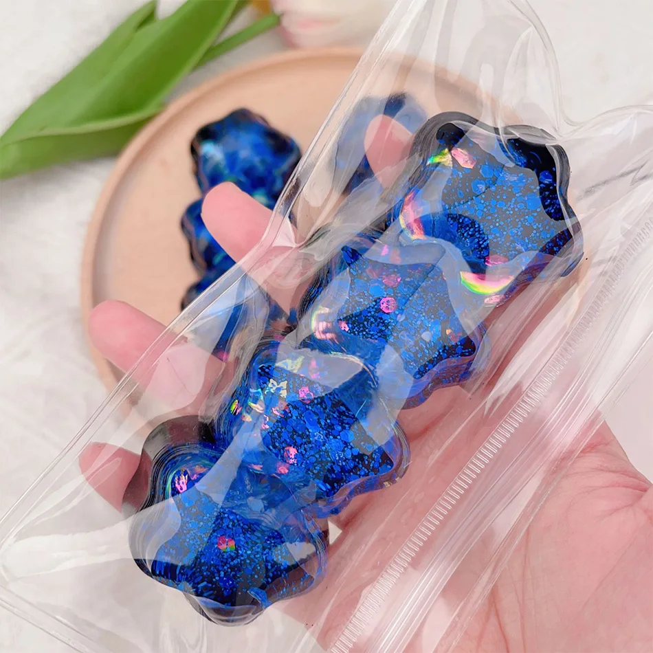 1PC Dark Starry Sky Cat Claw Squishy Fidget Toys Soft Cute Cat Paw Slow Rebound Pinch Toy for Kids Christmas Gifts fidget toy sensory fidget toy finger sensory toy