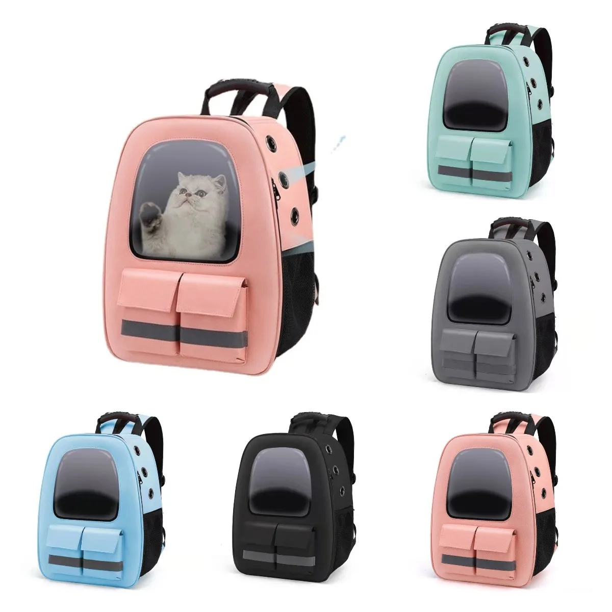 Portable Pet Bag Out Backpack Dog Cat Car Carriers Handbag Travel Accessories Bicyle Soft-Sided Slings Pet Supplies Snacks