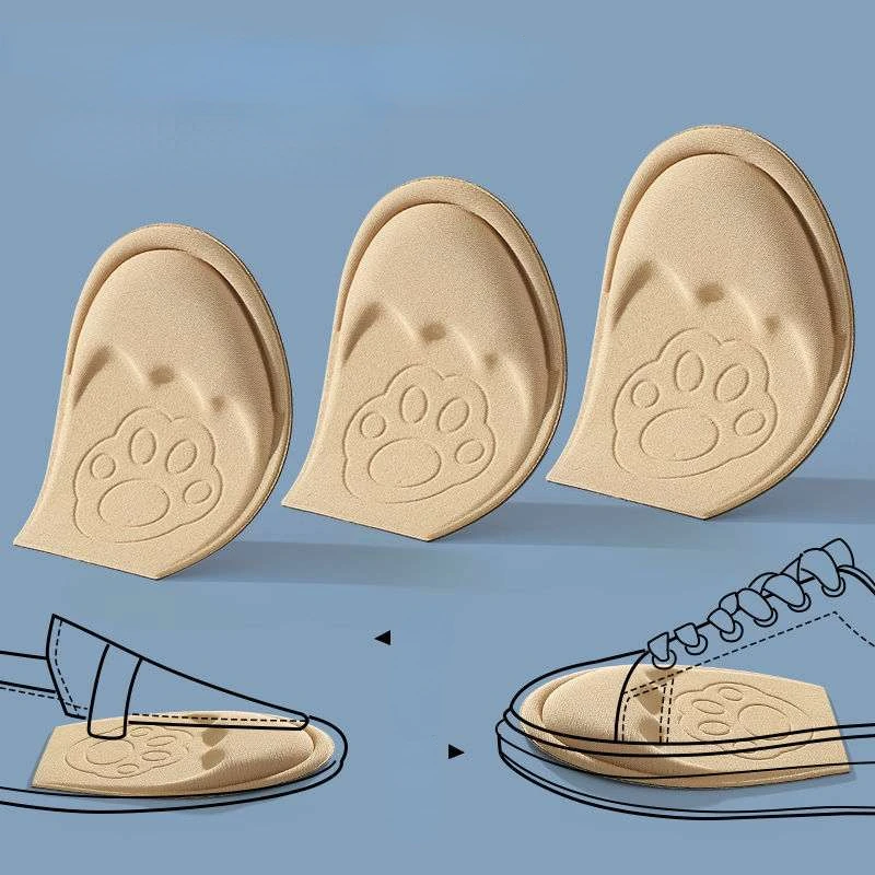 Shoe Inserts Big Size Change Small Toe Plug Sport Forefoot Pad Adjustment Men Women Anti-Slip Foot Protection Pad Insole Cushion Shoe Insoles Orthopedic Insoles Heated Shoe Insoles