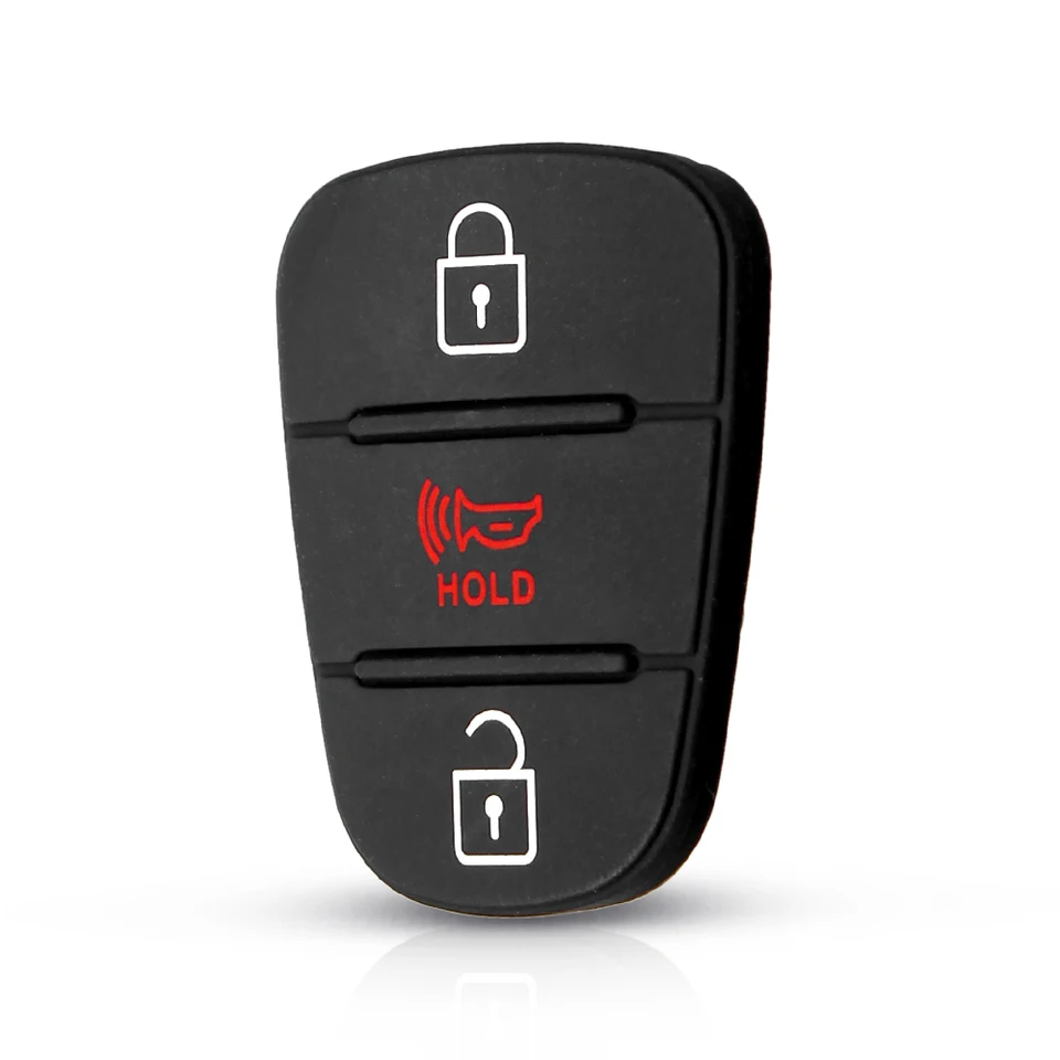 Replacement 3-Button Key Enclosure For Kia & Hyundai – Rubber #53 Panel (i10, I20, Ix35)