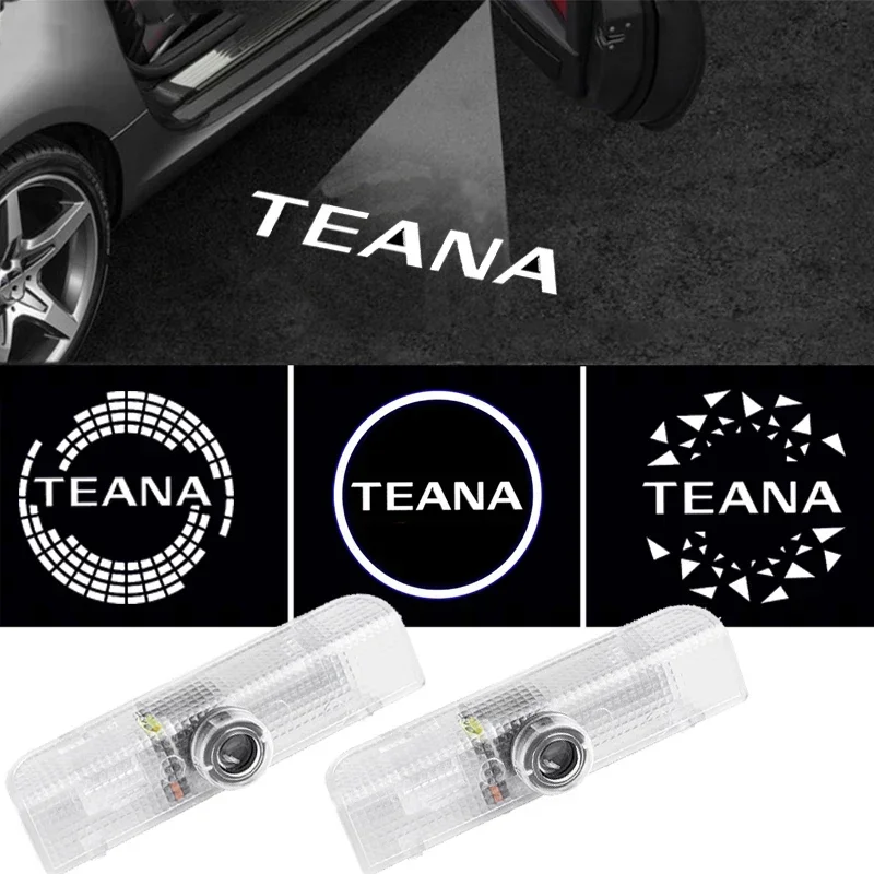

LED Laser Car Door Welcome Lights Projector Ghost Lamp Accessories for Nissan New Teana Emblem 2013-2018 2014 2015 2016 2017