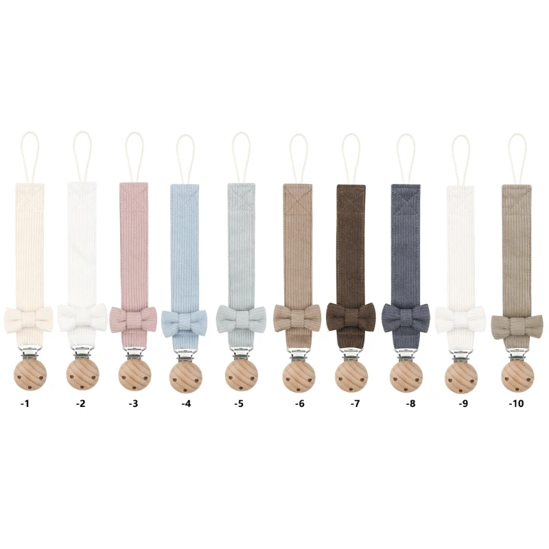 

Безопасная и удобная цепочка для соски с держателем для пустышки в виде бантика, подарок для младенцев P31B