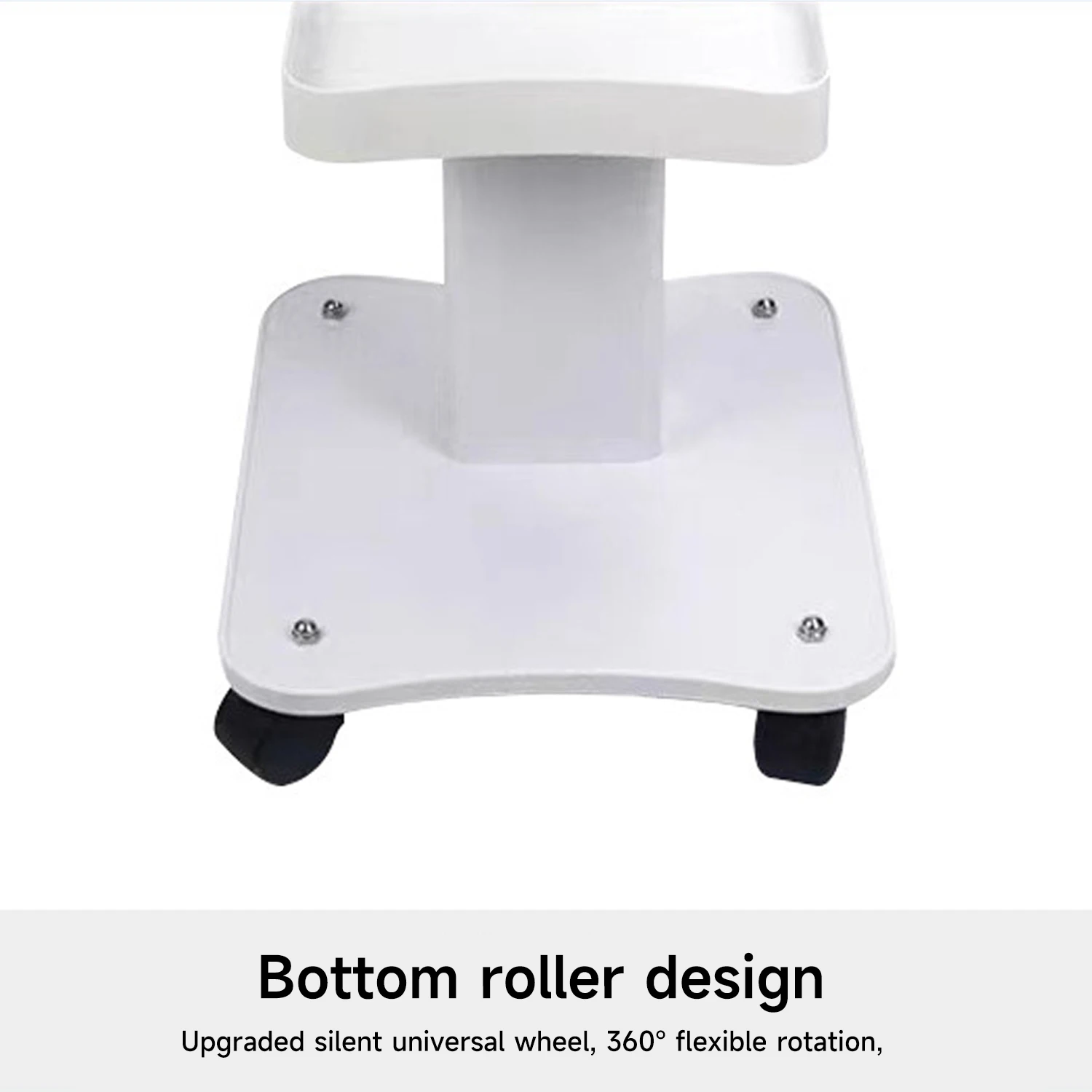 Schönheitssalon Rollwagen 40Kg Tragkraft Instrumentenwagen Rutschfest 360° Drehbar ° Geräuschlose Rollen mit Schiebe- und Zugfunktion für Spa-Kliniken – Detail 10