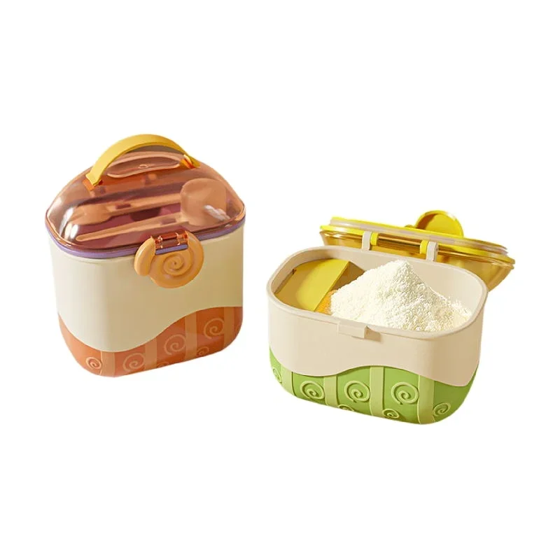 Food Grade PP Children Food Snack Storage Box BPA Free Baby Milk Powder Dispenser Infant Formula Container