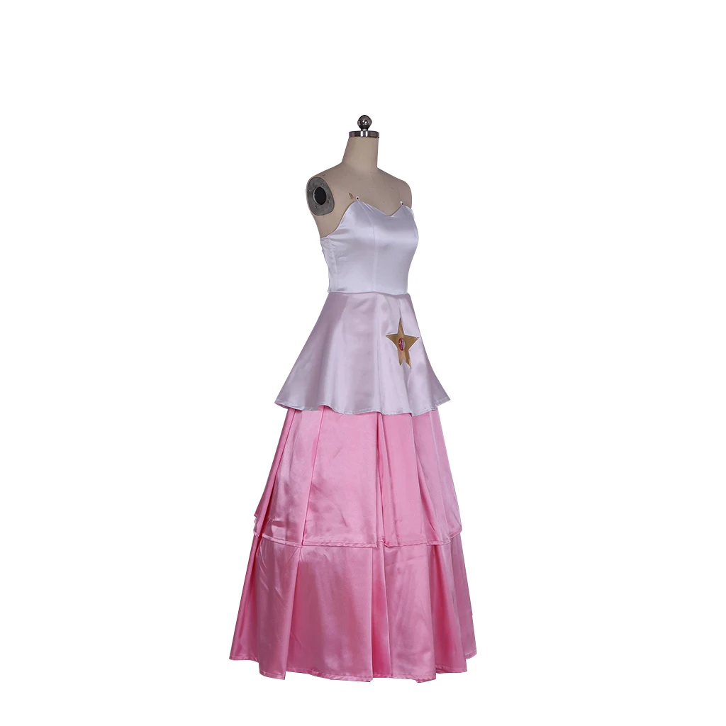 Steven Cos Universe Rose Quartz cosplay costume pink dress suit - Main Image