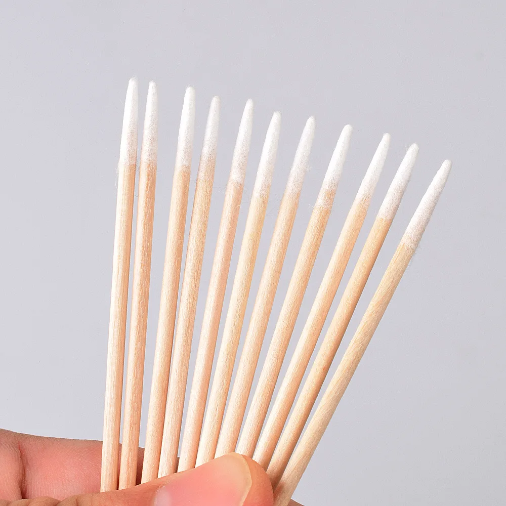 Pointy Tip Cotton Swab for Manicure Nail Art Tool Embroidered Tattoo Swab Eyebrow Tattooing Tool Thin Cotton Swab For Cleaning 6