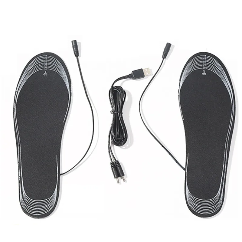 

USB Heated Shoe Insoles Feet Warm Sock Pad Mat Electrically Heating Insoles Washable Warm Thermal Insoles Unisex