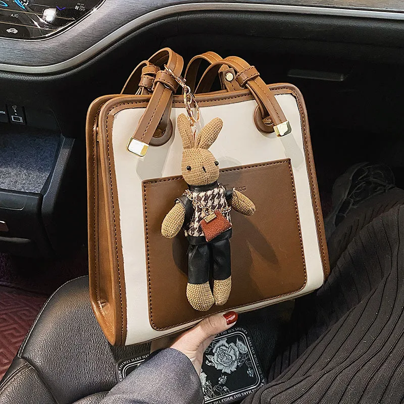 

Casual Ladies Small Pu Leather Handbags Tote Bags High Quality Women Shoulder Messenger Bag Designer Female Vintage Travel Bag