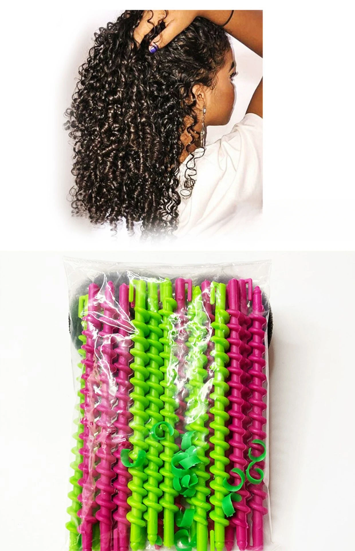 Description Picture 5 of itemHair Screw Barbershop Special Supplies Hair Rod Lengthening Wool Curling Perm Tool Cold Iron Bar Spiral Accessories Styling