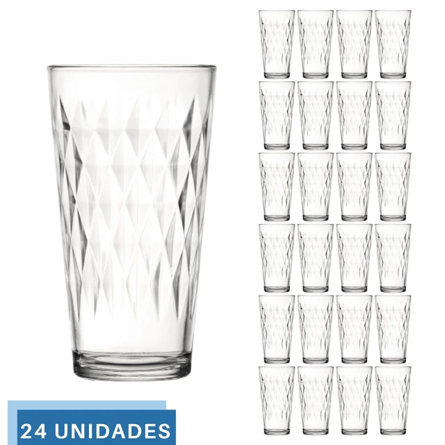 Jogo copos 8 pecas nadir l.drink vitrage 350ml