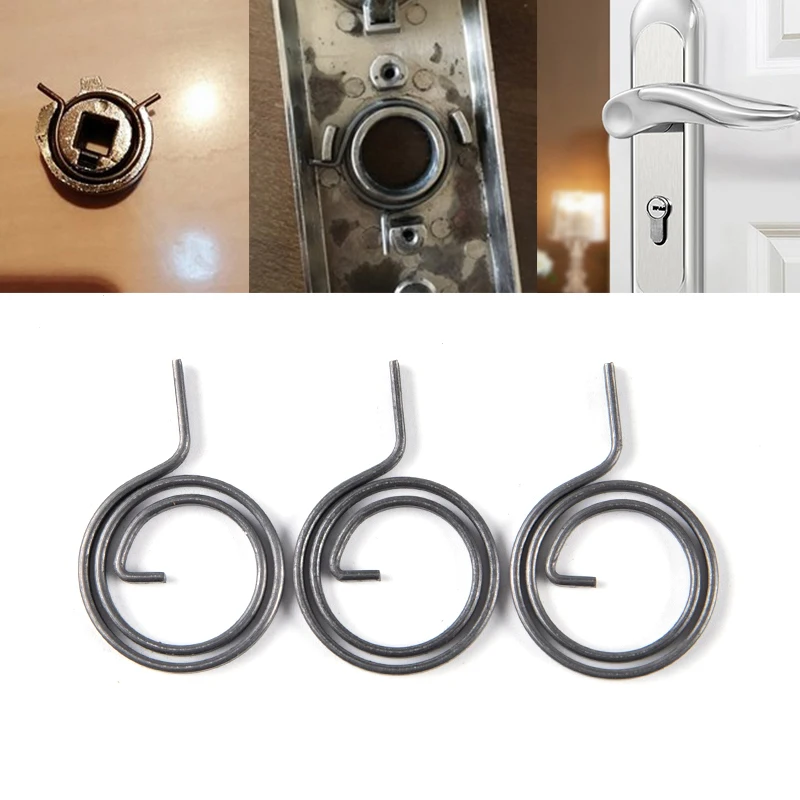 3Pcs 26mm 27mm 28mm Flat Wire Door Lock Handle Spring Coil Tool Part Furniture Hardware