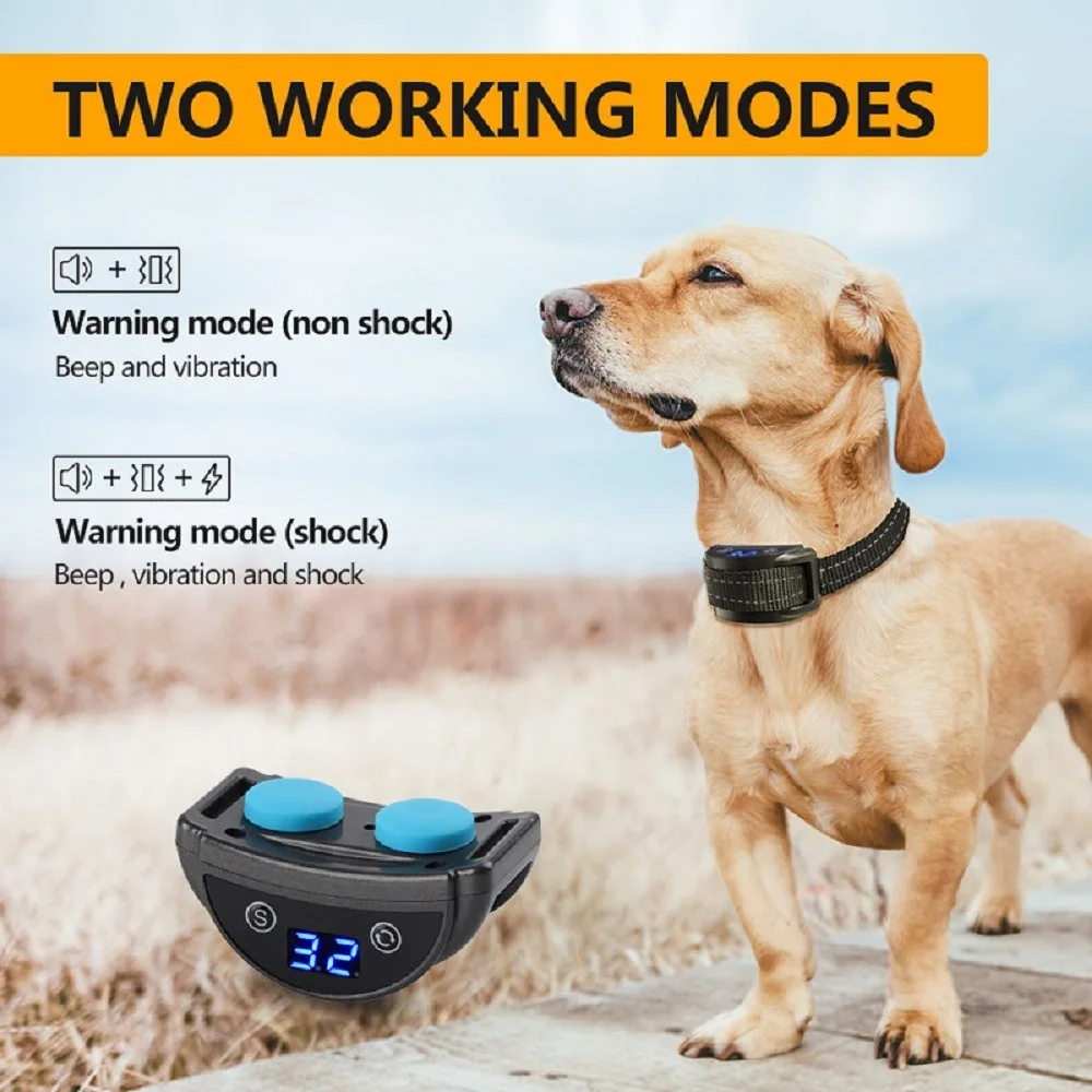 Shock collar top warning beep