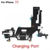 الجزء الداخلي لهاتف iPhone 11، كاميرا أمامية وخلفية، زر حجم الطاقة، منفذ شحن، كابل مرن لمكبر الصوت مع دعامة كاملة