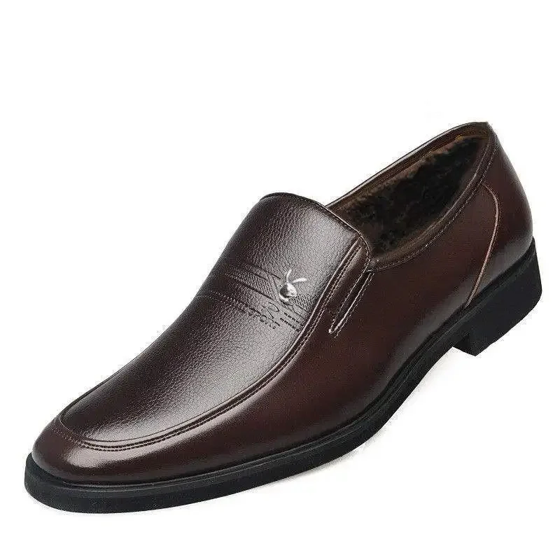 Winter brown fleece-lined