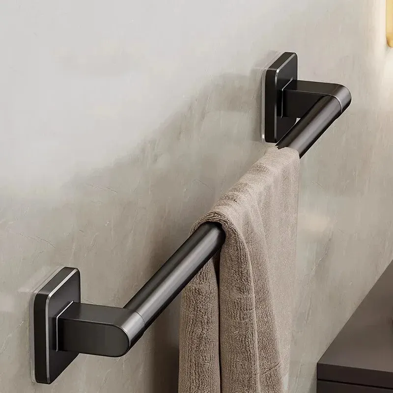 Space Aluminum Multifunctional Bathroom Towel Organizer