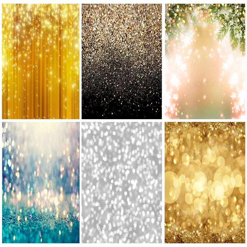 

SHENGYONGBAO Vinyl Bokeh Photography Backdrops Glitter Light Spot Floor Photo Background Studio Photocalls Props CXZM-13