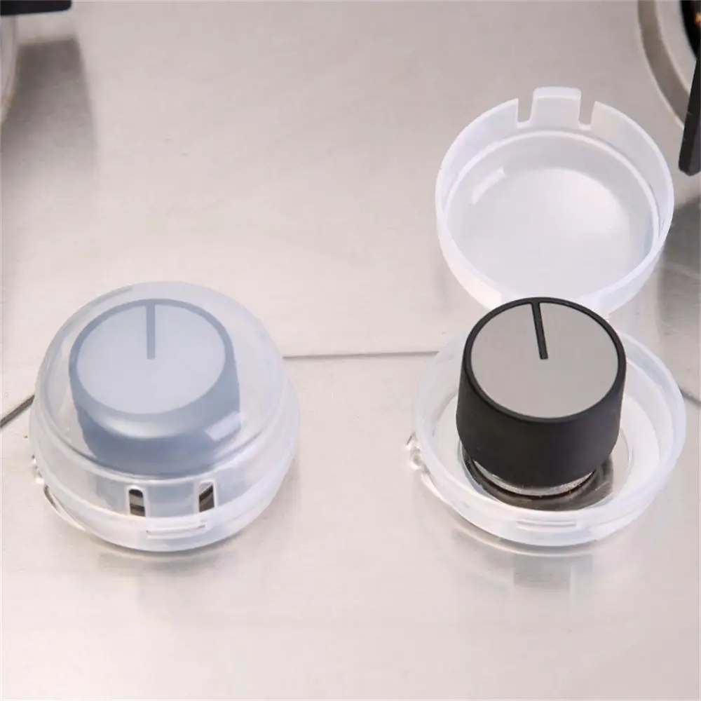 Cooker Cover Oil-proof Control Switch For Kitchen Oven Knob Cover Gas Stove Protector Universal Non-stick Transparent