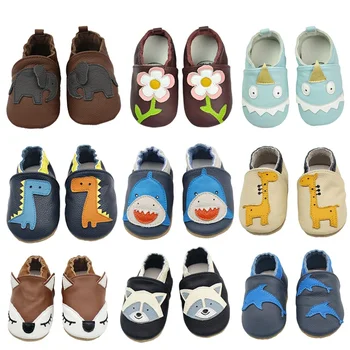 Soft Leather Baby Moccasins Shoes 1
