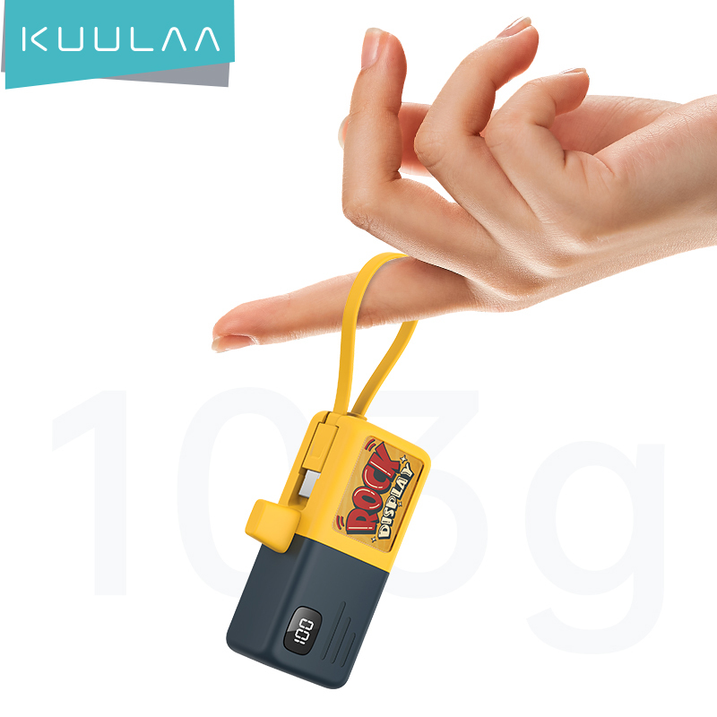 KUULAA Mini Power Bank 5000mAh PowerBank With Type-C Cable Fast Charging For iPhone portable charger power Ð±Ð°Ð½Ðº For Xiaomi