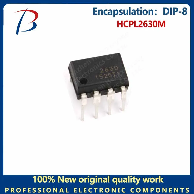 10pcs HCPL2630M in-line DIP-8 high-speed optocoupler chip