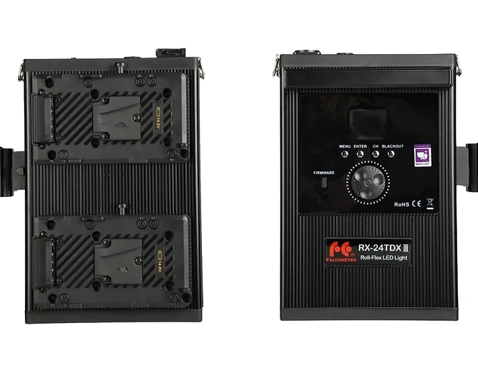 팔콘 아이즈 RX-24TDX III 3000K-5600K 이중 색상 방수 롤플렉스 LED 비디오 조명 사진 조명 앱 제어