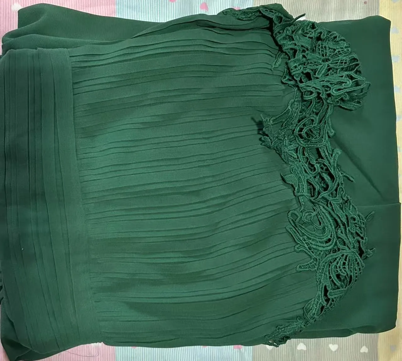 green long dress