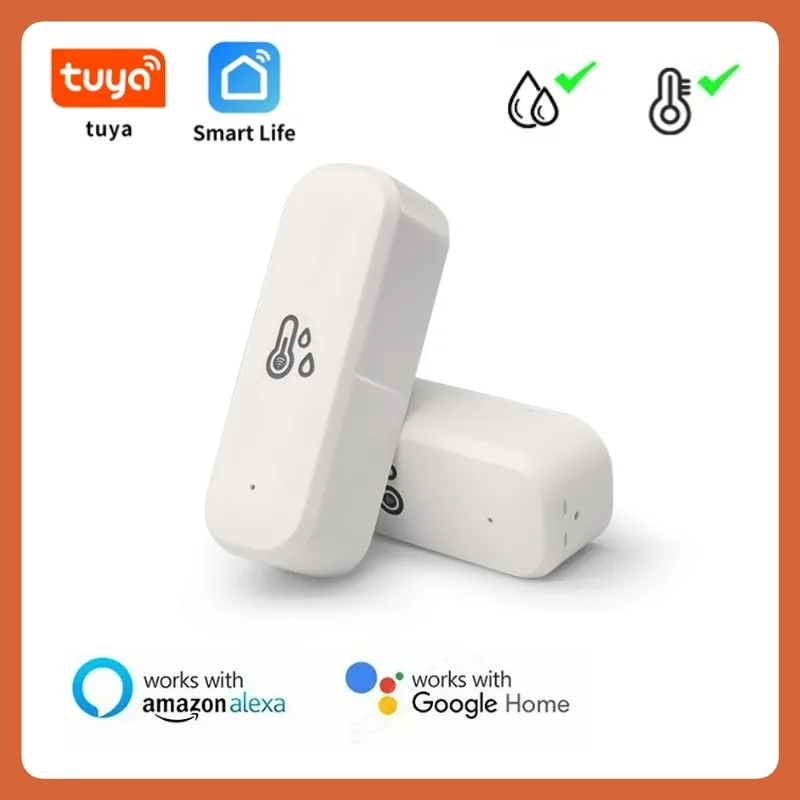 Tuya WIFI อุณหภูมิและความชื้น Smart Life APP รีโมทคอนโทรลสมาร์ทเทอร์โมไฮโกรมิเตอร์ทํางานร่วมกับ Alexa Google Assistant 1