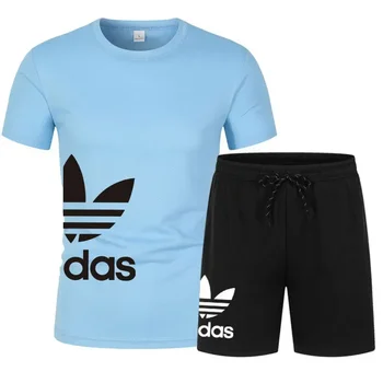 Men's shorts set, two-piece set, luxury designer clothing, fashionable garter, gym, 2025 4