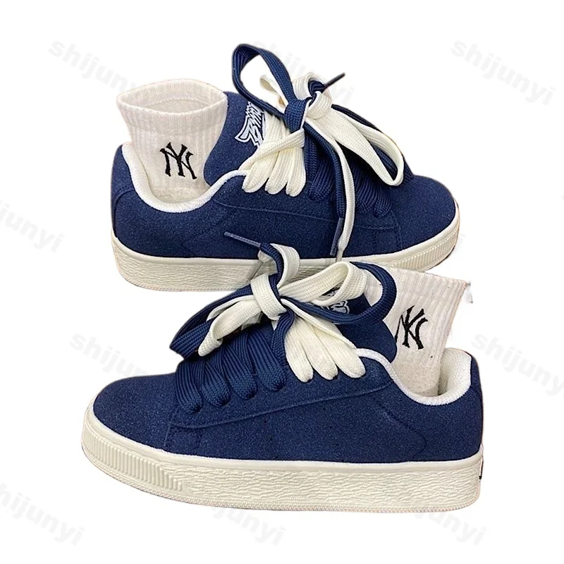 2025 Spring New Casual Couple Casual Shoes Retro Chic Versatile Youth Trend Breathable Height Increasing Sports Skateboard Shoes 6