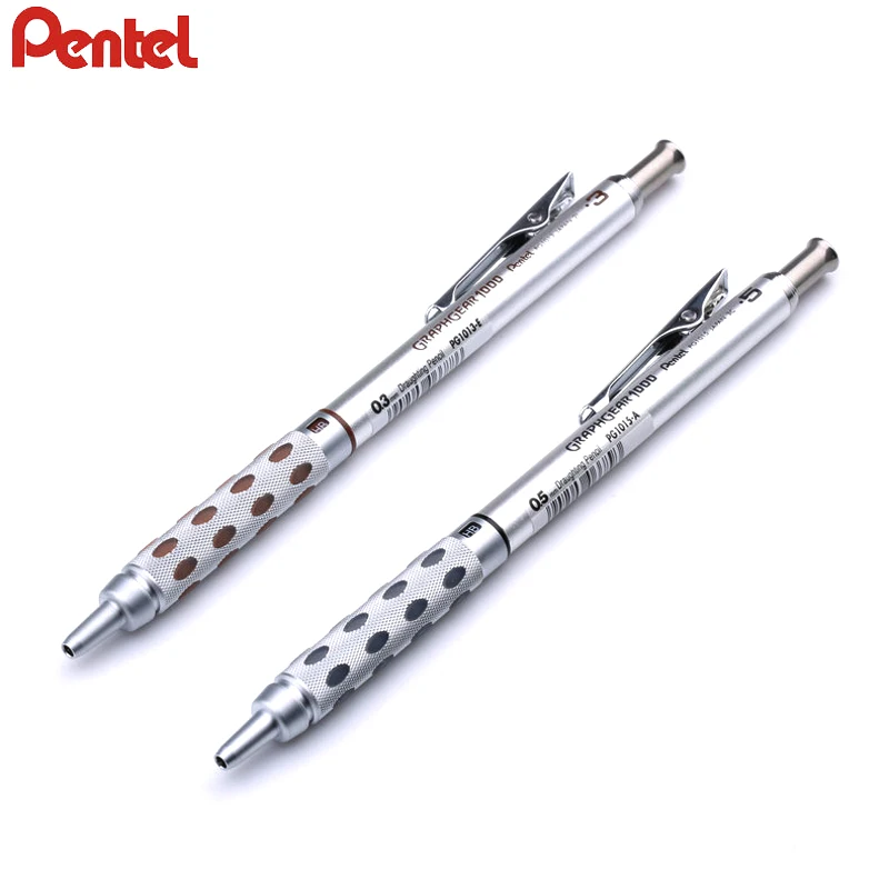 Фото Механический карандаш для рисования Pentel GraphGear 1000, 1 шт., механический карандаш для студентов, механический карандаш 0,3, 0,5, 0,7, 0,9 мм нелегко сломать №2