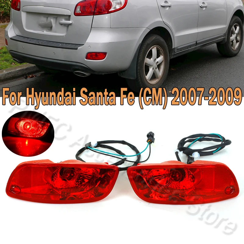 Pmfc Car Paraurti Posteriore Riflettore Luce Freno Fanale Posteriore Spia Car Styling Per Hyundai Santa Fe (Cm) 2007 2008 2009 92409-2B010