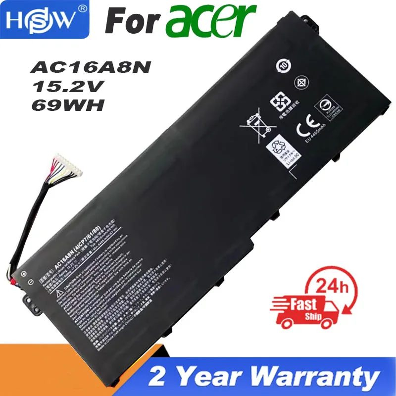 

New Genuine Original AC16A8N 15.2V 68Wh Laptop Battery for Acer Aspire V17 VN7-793G V15 VN7-593G VN7-593G-54L3