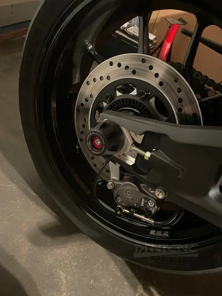 MTSV4 Asse Ruota Anteriore Posteriore Moto per DUCATI Multistrada V4 S Sport Rally 2022-2026 Accessori Tamponi Anticollisione Slider - immagine 5