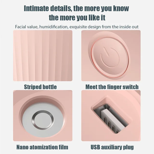 Xiaomi 420ML Air Humidifier Sleek Mini Super Fog Spray Aroma Diffuser Essential Oil Purifier LED Night Lamp For Car Home Bedroom 6