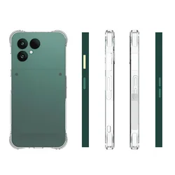 Air Cushion Shockproof Clear Silicone TPU Back Cover Phone Case for Fairphone 5 (Clear Airbag Case)