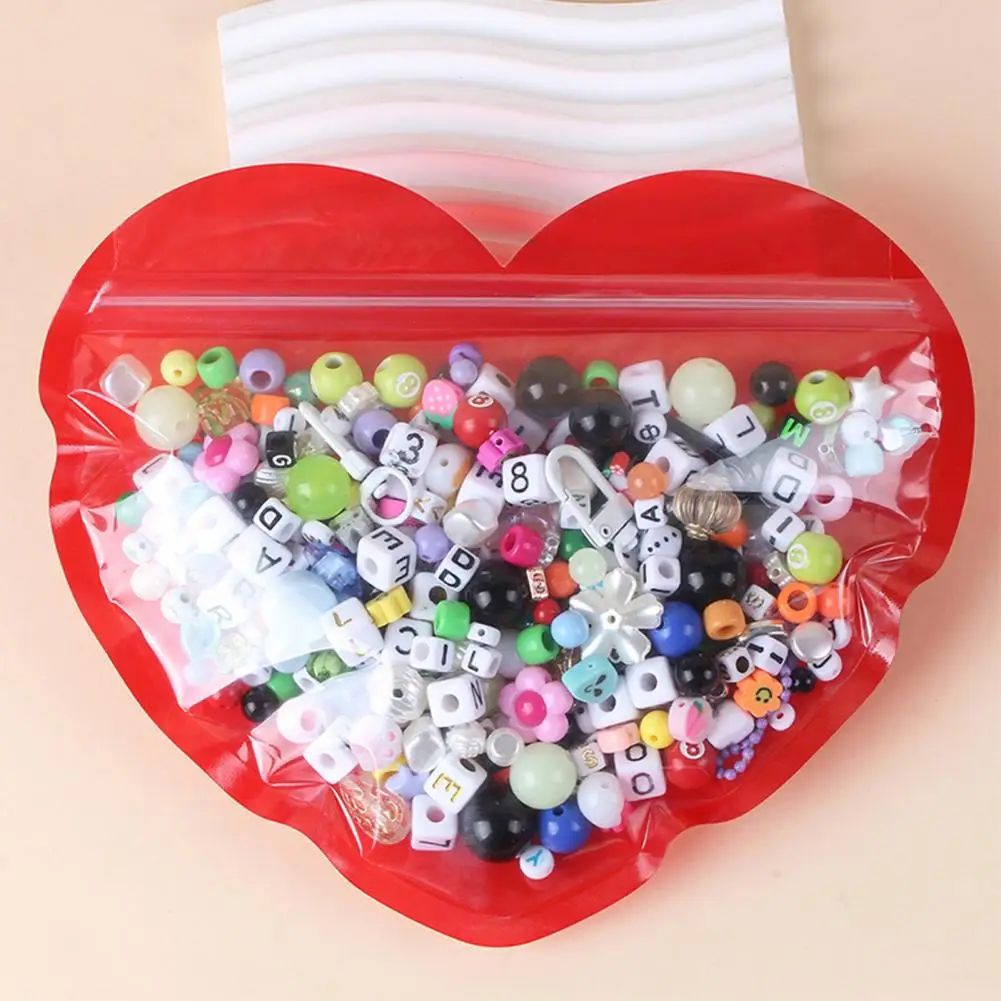 

Exquisite Workmanship Jewelry Bags Transparent Packaging Bags for Gifts Durable Heart-shaped Bags for Beautiful for Jewelry
