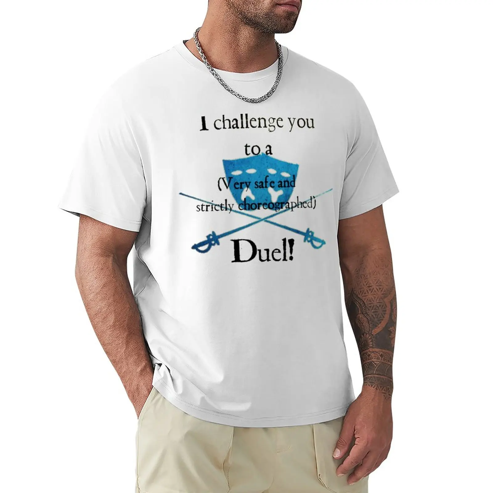 

Stage Combat - a Duel! T-Shirt summer top Short sleeve tee Oversized t-shirt T-shirt short t shirts men