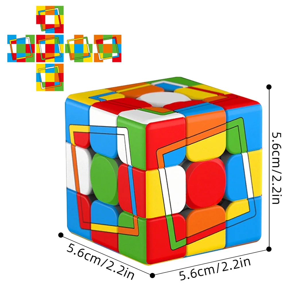 슬로핑 프레임 B 3x3 큐브 2 솔루션, 스피드 큐브 3x3x3, 매직 큐브, 퍼즐 큐브, 암호 해독 게임, 3D 퍼즐, 생일 선물
