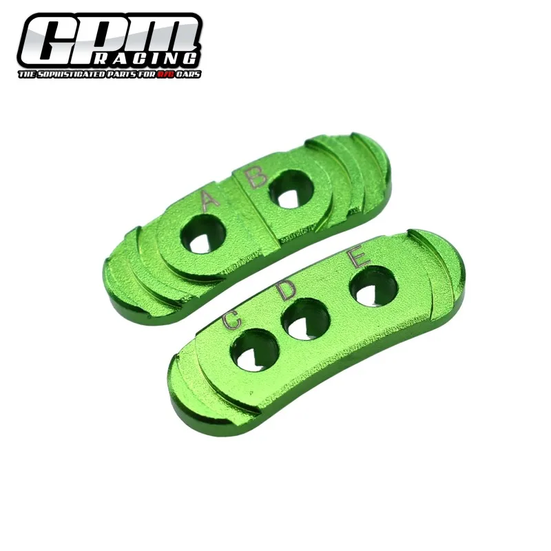 GPM Adattatore Ingranaggio Fisso In Alluminio 6061T6 Per Traxxas Rustler 4X4 VXL (67076-4) – Rosso, 2 Pezzi, Regolazione Su 5 Fori - 4