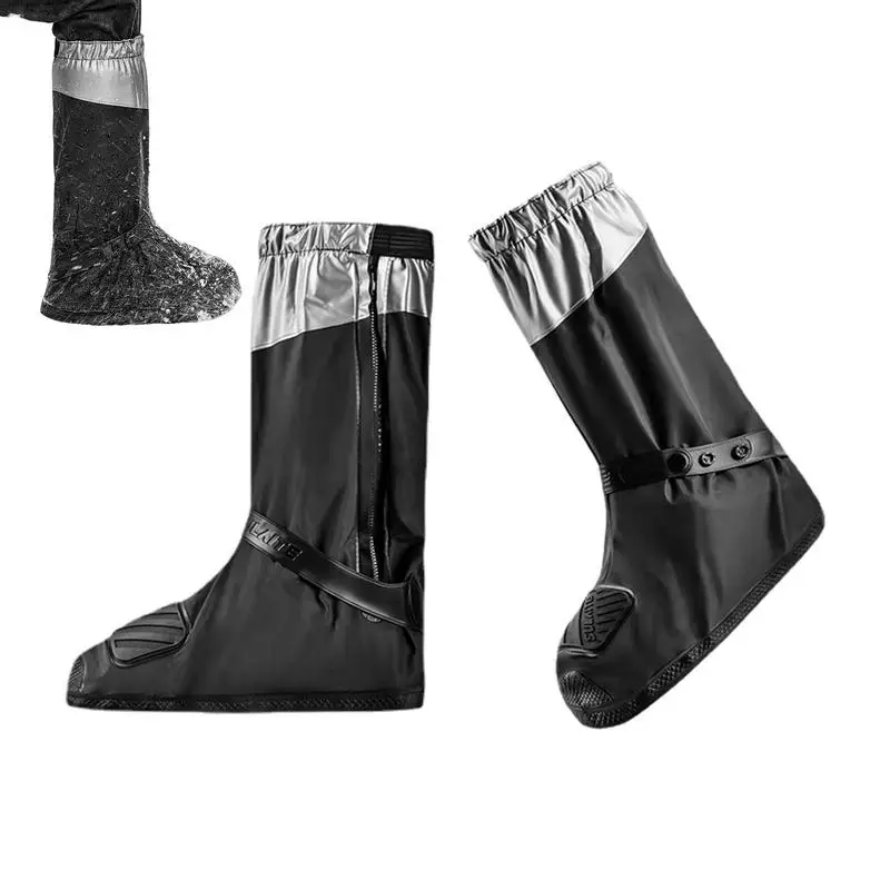 

Men Women Shoes Covers For Rain Flats Ankle Boots Cover PVC Reusable Non-slip Cover For Shoes Rainproof Thick Shoes Cover