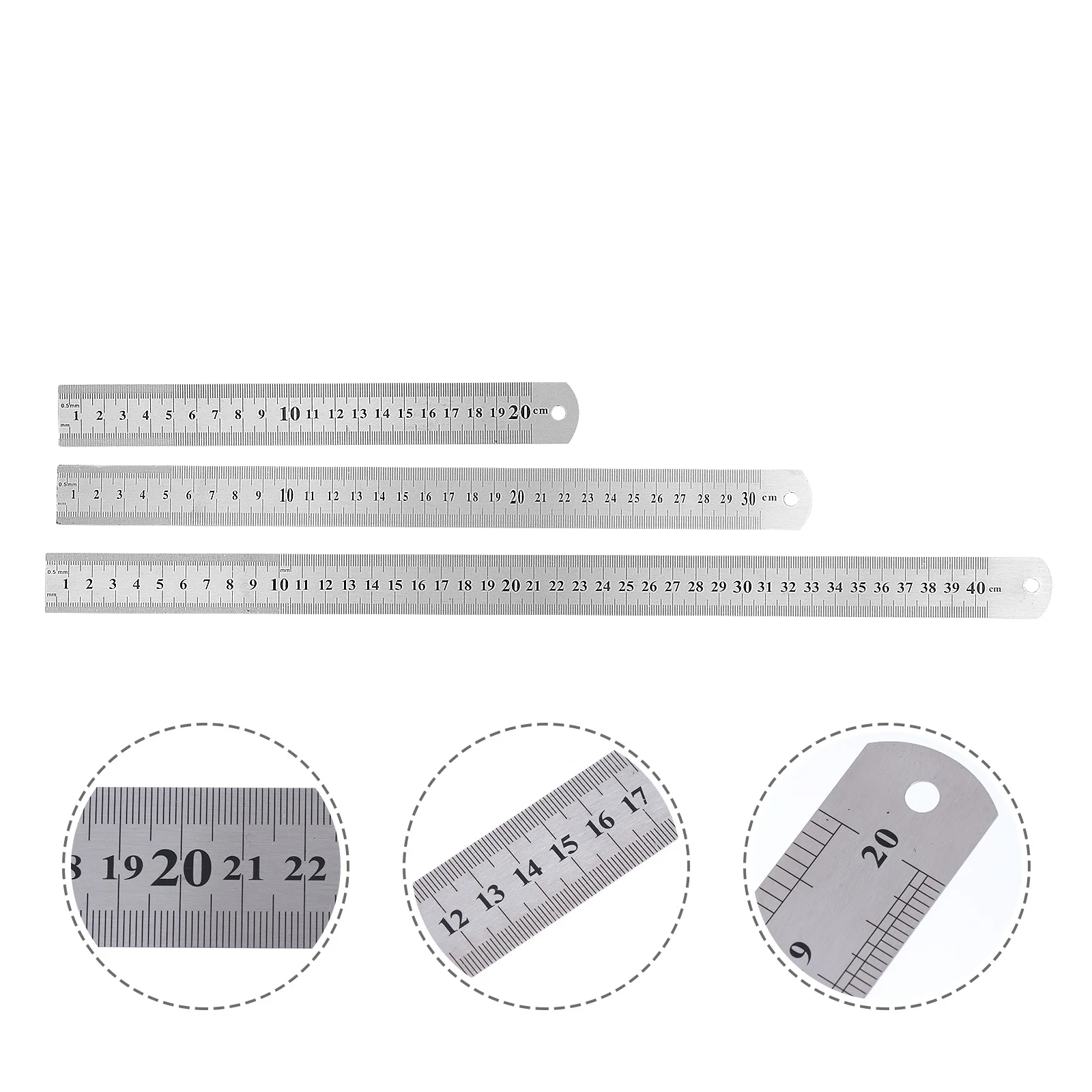 

Machinist Tools Metal Ruler Stainless Steel Rulers Engineering Office Drawing Architectural Scale Office Supplies Set